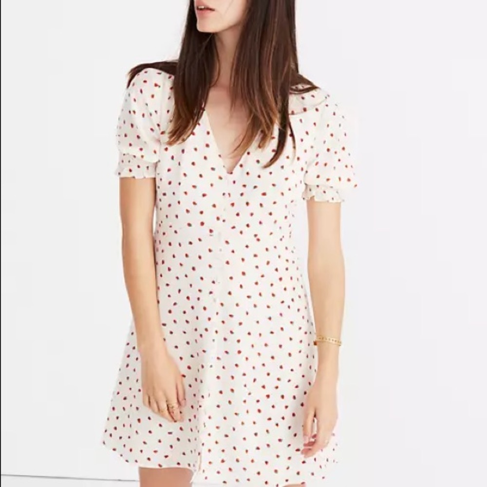 NWOT Madewell Strawberry dress